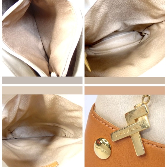 Unique vintage Lancel leather satchel tote bag - Picture 6 of 6